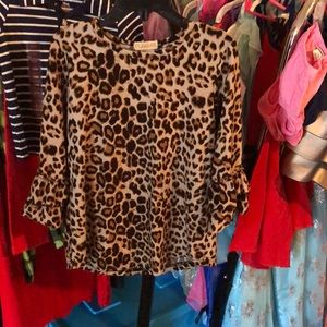 Girls leopard top